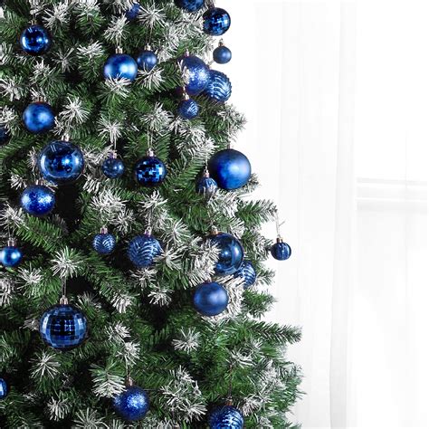 christmas tree ornaments blue